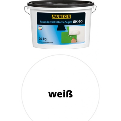 MUREXIN farba fasádna silikátová Supra SK 60, biela (20 kg)