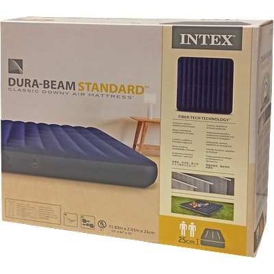 Intex Надуваемо легло 203x183x25 см INTEX DURA BEAM