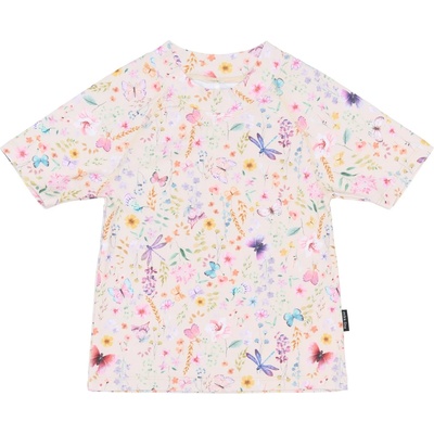 Mikk-Line Детска плажна тениска от ликра Mikk-Line Kid's Swim Shirt UV AOP 1029 Lycra - Butterfly AOP - размер 110/116 (EU) (750-2751-0114)