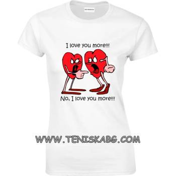 Image 1 of Fruit of the Loom Закачлива тениска - I love you more!