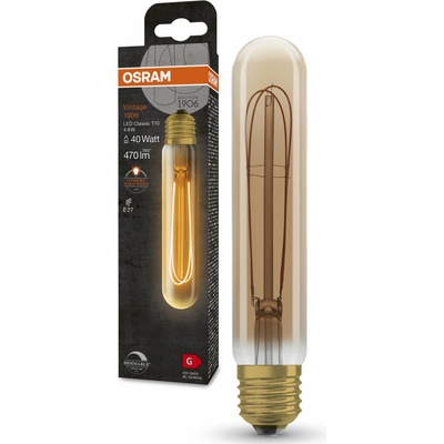 Osram tyčová vintage žiarovka E27 4,8 W CLASSIC, teplá biela 4099854091803