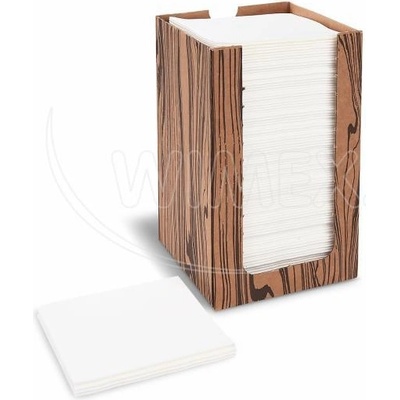 Wimex Obrúsok Premium biely 20x20 cm v boxe 100 ks