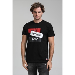 New World Polo Мъжка Regular Fit тениска 23SSM20314 - Черна #371420 (371420_Черно)