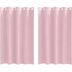 Pure Line Home Плътни завеси в цвят бебешкорозово с метални халки, 2 бр. , 140 x 175 см