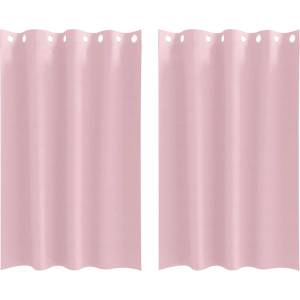 Pure Line Home Плътни завеси в цвят бебешкорозово с метални халки, 2 бр. , 140 x 175 см