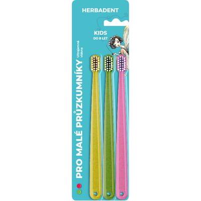 Herbadent Triplepack Kids zubní kartáček s ultrajmnými vlákny