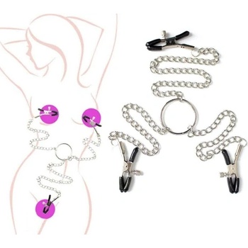 Lovelyplay Щипки за зърна и клитор с верига