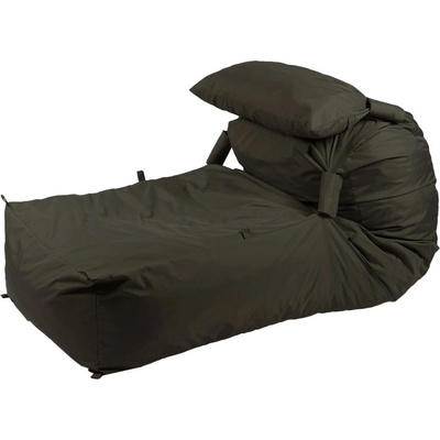 Pufrelax Пуф легло и декоративна възглавница Yoga XL, мемори микс, водоустойчив, Капучино