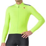 Castelli Мъжка фланелка с дълъг ръкав за колоездене Castelli Puro 4 Jersey Cycling jersey - Electric Lime (056-3780-0212)