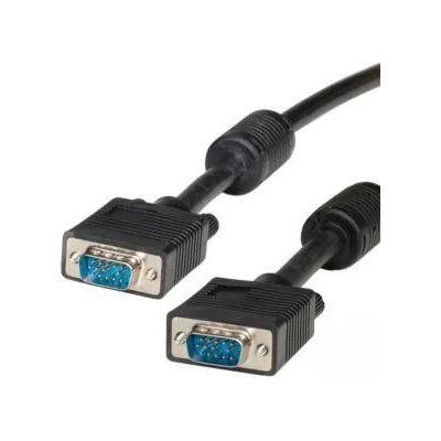 Roline Кабел ROLINE 11.04. 5260 : : VGA, HD15, M / M, 10.0 м, С феритни накрайници, Quality, Черен, 11.04. 5260