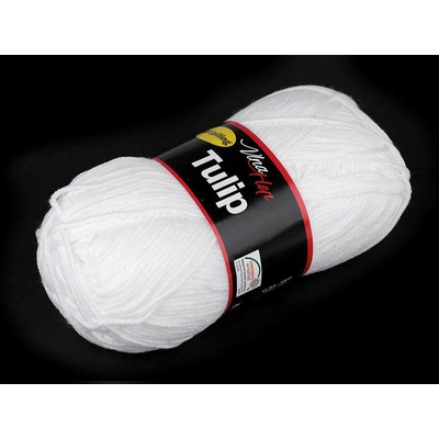 Pletací příze Tulip 100 g Varianta: 1 (4002) bílá, Balení: 1 ks 46223/99538/211765