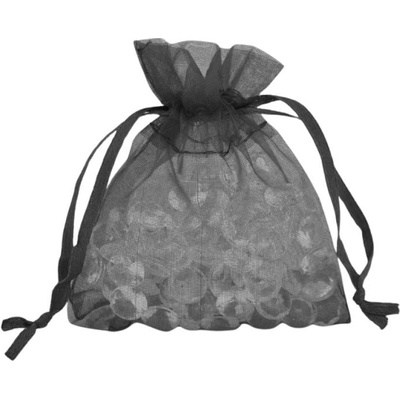 Organzový sáček 12x17cm Černý (BLACK)