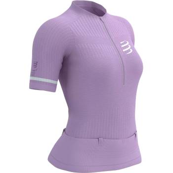 Compressport Trail Postural SS Top W Lupine/White L Тениска с къс ръкав за бягане (AW00134B3055L)