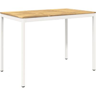 vidaXL Градинска бар маса Бяло 147 x 88, 5 x 105 см (901785)