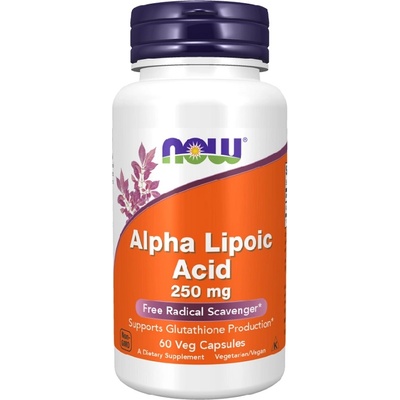 NOW NOW Alpha Lipoic Acid 250mg, 60 Veg Capsules