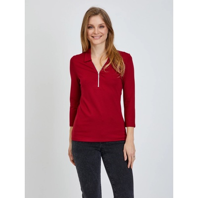 Orsay Червена тениска с три четвърти ръкав ORSAY Orsay | Cherven | ЖЕНИ | S