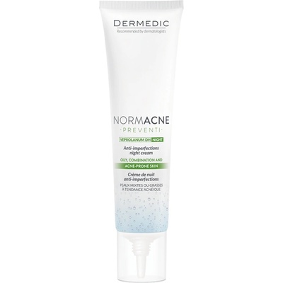 DERMEDIC NORMACNE Нощен крем против несъвършенства Нощен крем унисекс 40ml