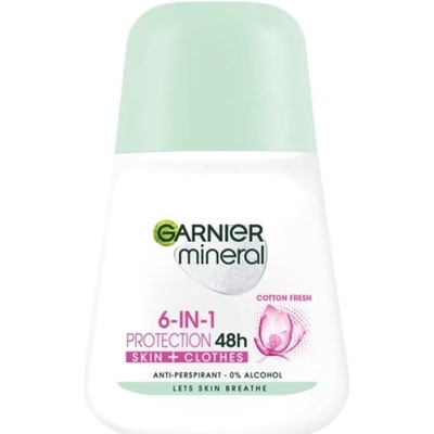 Garnier Mineral Protection 6-in-1 Cotton Fresh 48h roll-on 50 ml