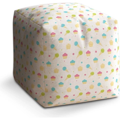Sablio Taburet Zmrzlinky a muffiny: 40x40x40 cm