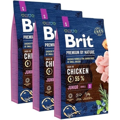 Brit Premium by Nature Junior S 3 x 8 kg
