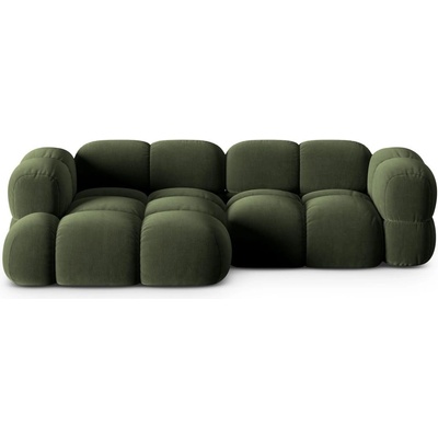 Cosmopolitan Design Зелен кадифен ъглов диван (ляв ъгъл) Loretto - Cosmopolitan Design (COS_LC_120_F1_LORETTO4)