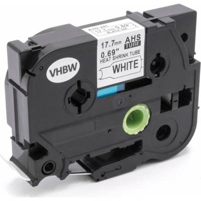 VHBW Brother HSe-241 komaptibilná zmršťovacia bružírka biela/čierne písmo 17,7mm