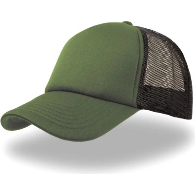 Atlantis Headwear Rapper 5 panelová síťovaná COT-33207063499 Olivová/černá