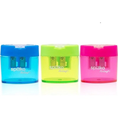 Spoko Острилка SPOKO ReLeaf Buddy Duo контейнер с 2 дупки в смесени цветове S038699224 (S038699224)