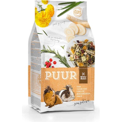 Witte Molen Puur Guinea Sensitive - Пълноценна храна за чувствителни морски свинчета с витамин C 800 гр