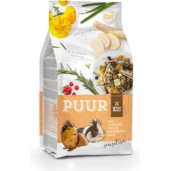 Witte Molen Puur Guinea Sensitive - Пълноценна храна за чувствителни морски свинчета с витамин C 800 гр