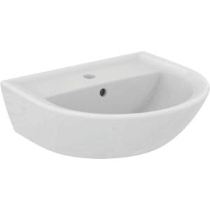 Ideal Standard Eurovit - Умивалник 50x44 см, с преливник, отвор за смесител, бял W332801 (W332801)