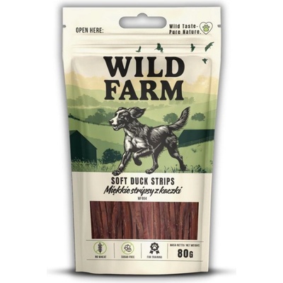WILD FARM Меки ленти от патица 80 г лакомство за кучета