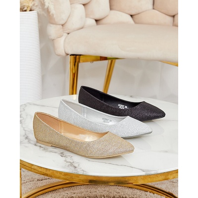 Resti Women's Samelvi Glitter Ballerinas čierne šedé žlté