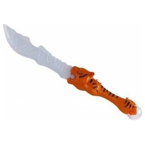 LEAN Toys Lightsaber, Tiger-Shaped Handle, Orange