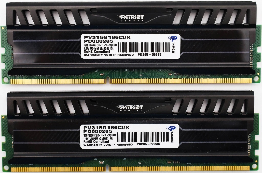 patriot ddr3 16gb kit 1866mhz cl10 viper 3 pv316g186c0k - Heureka.cz