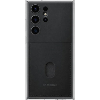 Samsung Frame Cover EF-MS918CBEGWW - оригинален хибриден кейс от две части за Samsung Galaxy S23 Ultra (черен-прозрачен)
