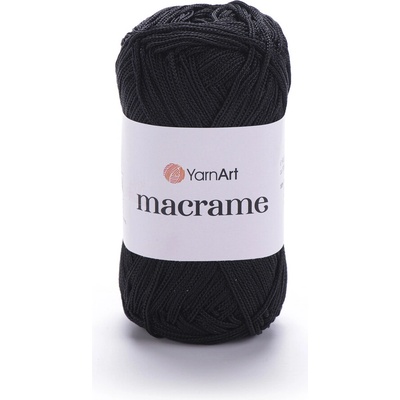 Yarn Art příze Macrame M148 černá