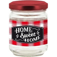 Cerve sklenice zavařovací s víčkem dekor HOME SWEET HOME 100ml