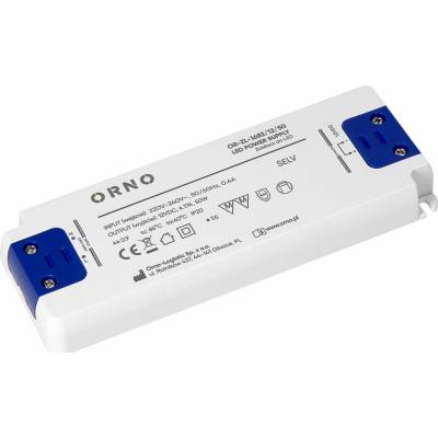 ORNO Plochý LED ovládač, 12 V DC, 50 W, IP20