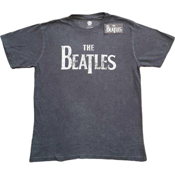 The Beatles Риза Drop T Logo Snow Wash Unisex Charcoal Grey M (BEATSWASH04MC02)