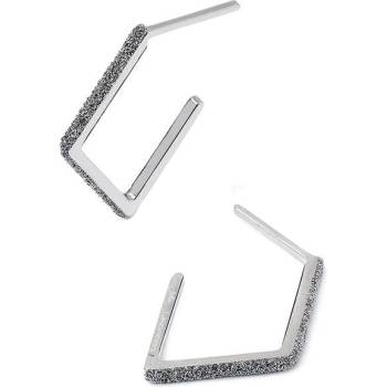 Rebecca Сребърни дамски обеци с диамантен прах Rebecca SJLOAA42 (SJLOAA42)