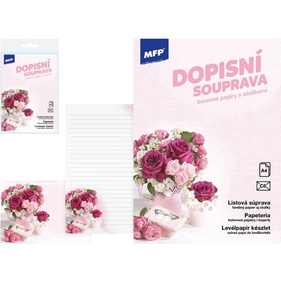 MFP paper Dopisní papír barevný LUX 5+10 (Květy) 5550371