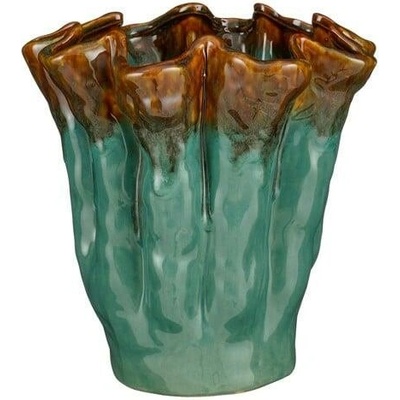 MICA Květináč Aleta, keramika 28 cm, zelený