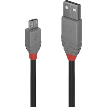 Lindy Кабел Lindy 36730, USB Type A(м) към USB Type Micro-B(м), 0.2m, черен (36730)