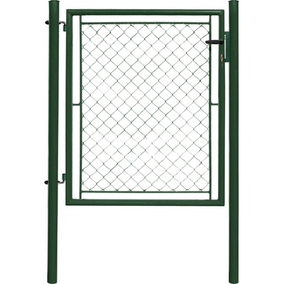 Pilecký Plotová brána jednokřídlá Pilecký IDEAL 1085x1450 mm Zn+PVC zelená (FAB zámek)