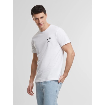 Mister Tee Тениска Palm Tree EMB Tee white XXLUB-MT3833-00220 - Тъмносив, размер S