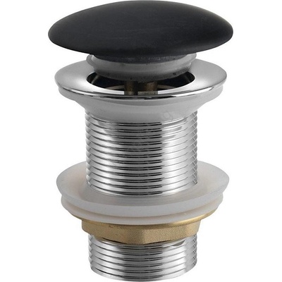 Sapho - Click-Clack вентил за мивка BLOK Ø 6, 7 cm, marquin/матово черно (SH0770)