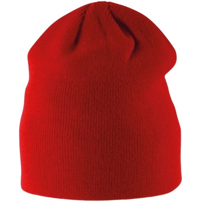 K UP Dětská pletená čepice BEANIE červená