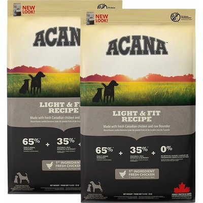 Acana Light & Fit Recipe 2 x 11,4 kg