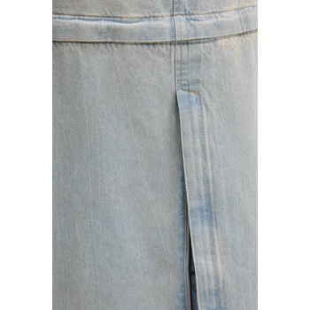 adidas Originals Дънкова пола adidas Originals DENIM ZIP SKIRT в синьо къса със стандартна кройка JX9215 (JX9215)